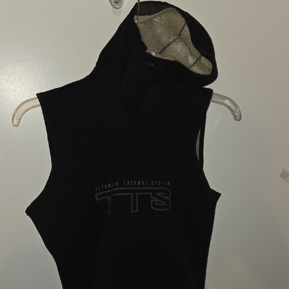 Body Glove Black Hooded Sleeveless Swim Muscle Tee